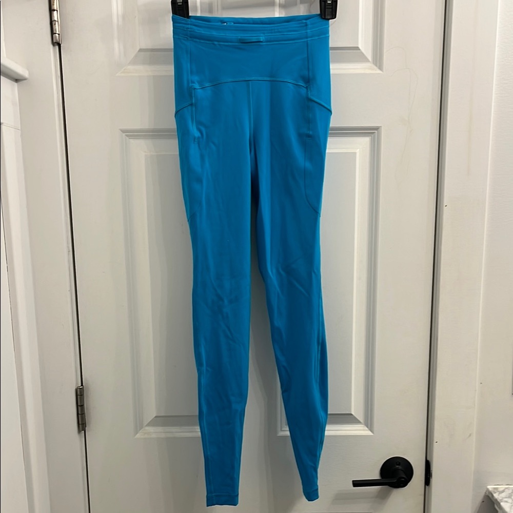 lululemon athletica Swift Speed HR 28 Blue Leggings